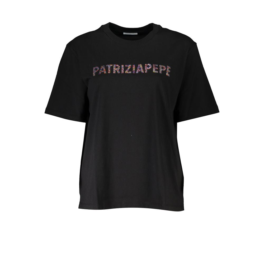 Chic Rhinestone Crew Neck Tee - ventzia