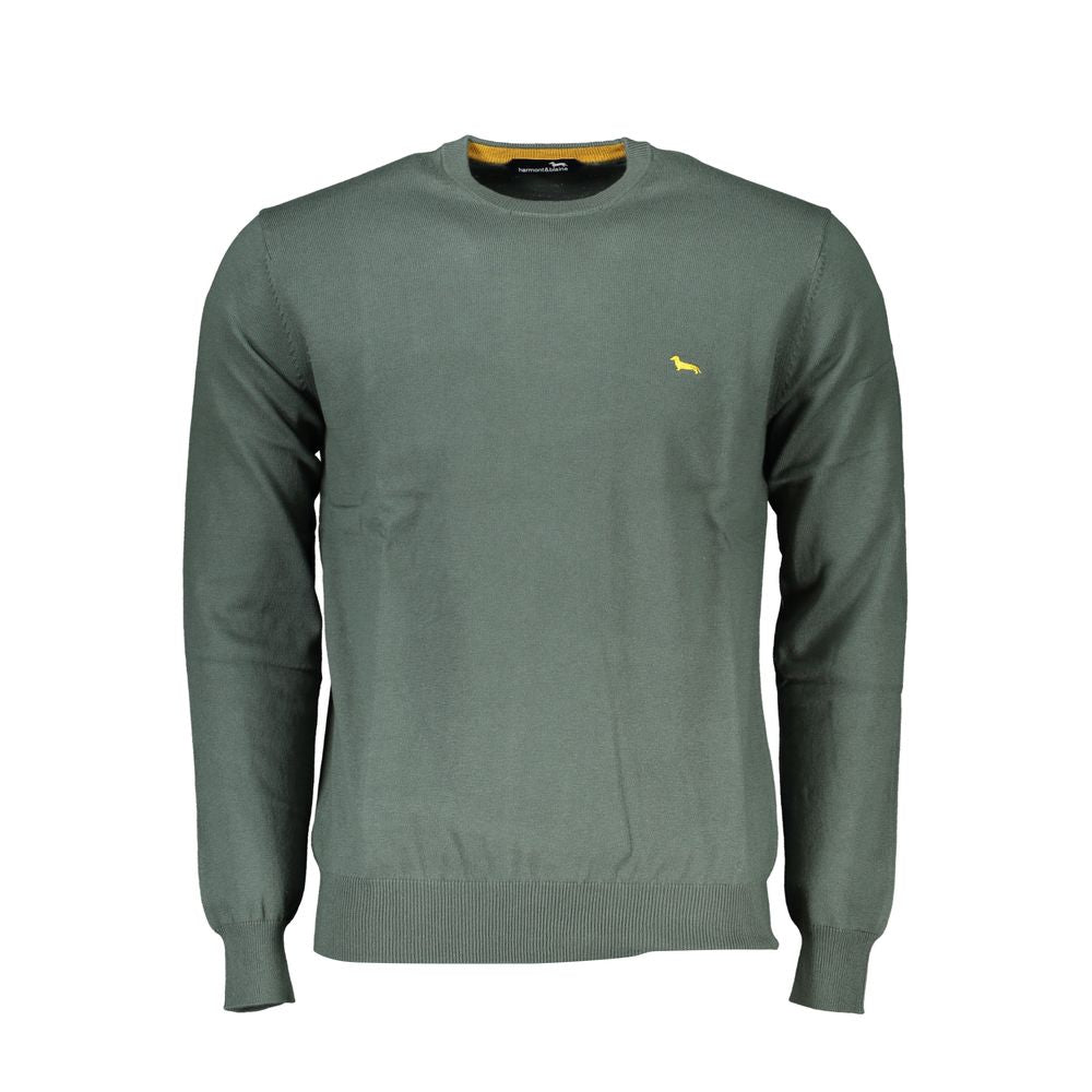 Sophisticated Crew Neck Embroidered Sweater - ventzia