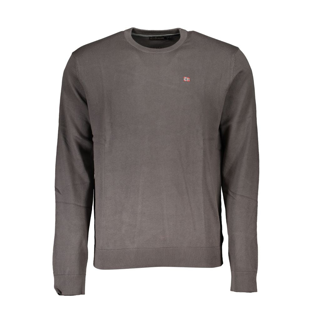 Gray Cotton Men Sweater - ventzia