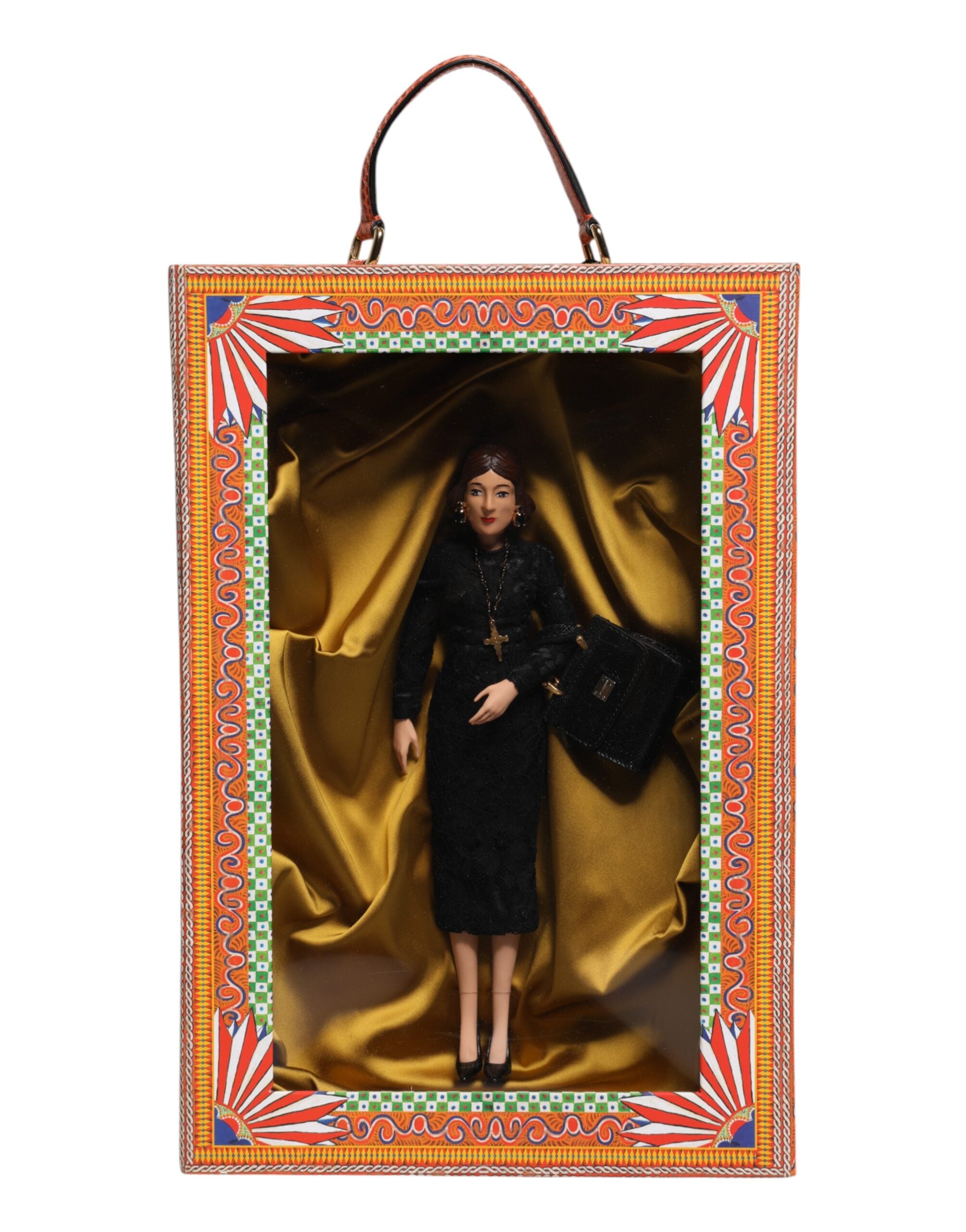 Black Dress Ceramic Porcelain Fashion Leather Sicily Dolls - ventzia