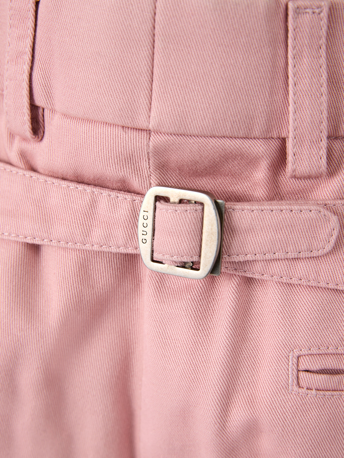 Light Pink Cotton Pants - ventzia