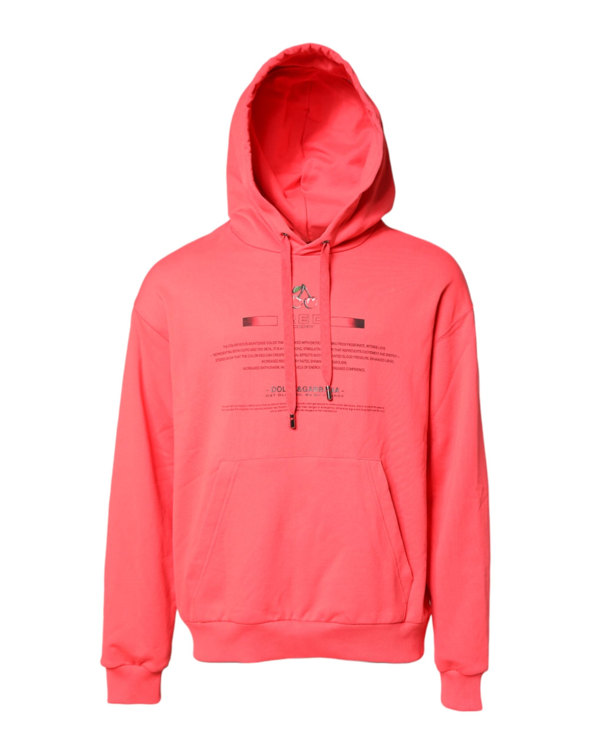 Red Logo Printed Hooded Sweatshirt Sweater - ventzia