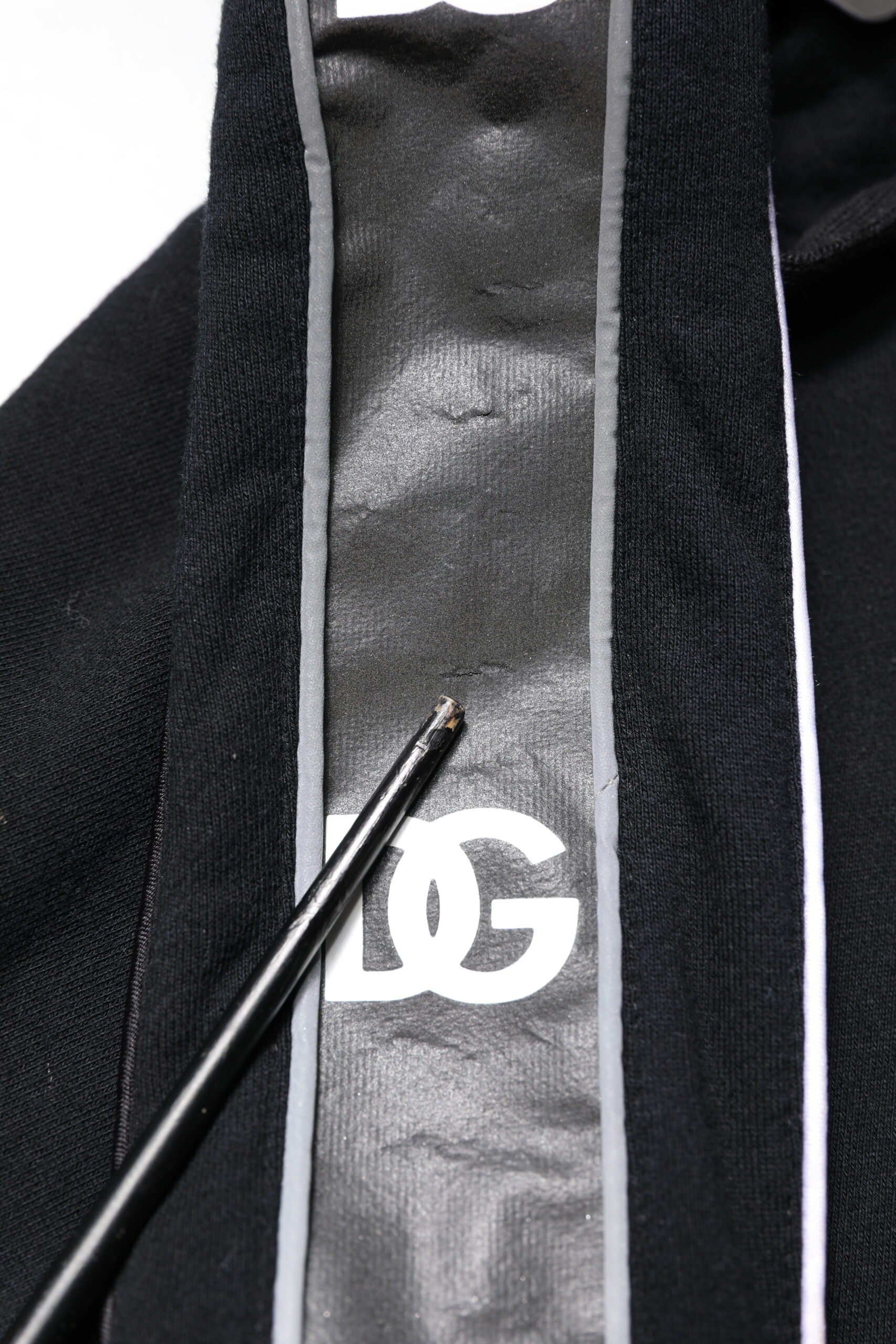 Black Cotton Logo Hooded Sweatshirt Sweater - ventzia