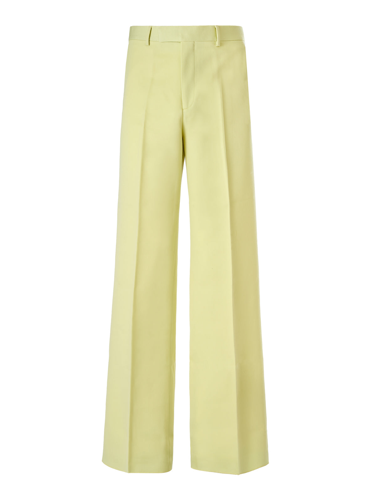 Lime Yellow Polyester Pants - ventzia