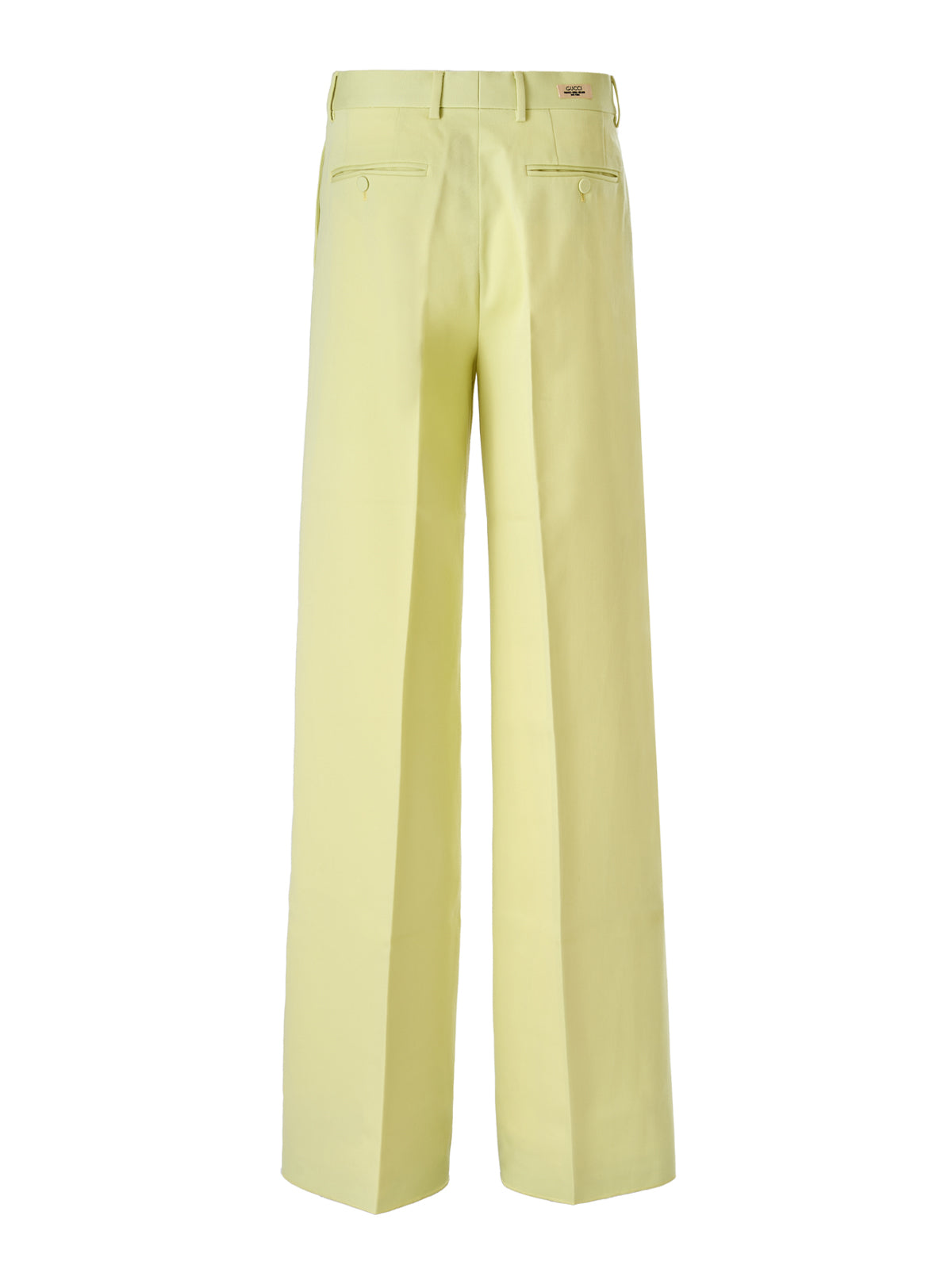 Lime Yellow Polyester Pants - ventzia