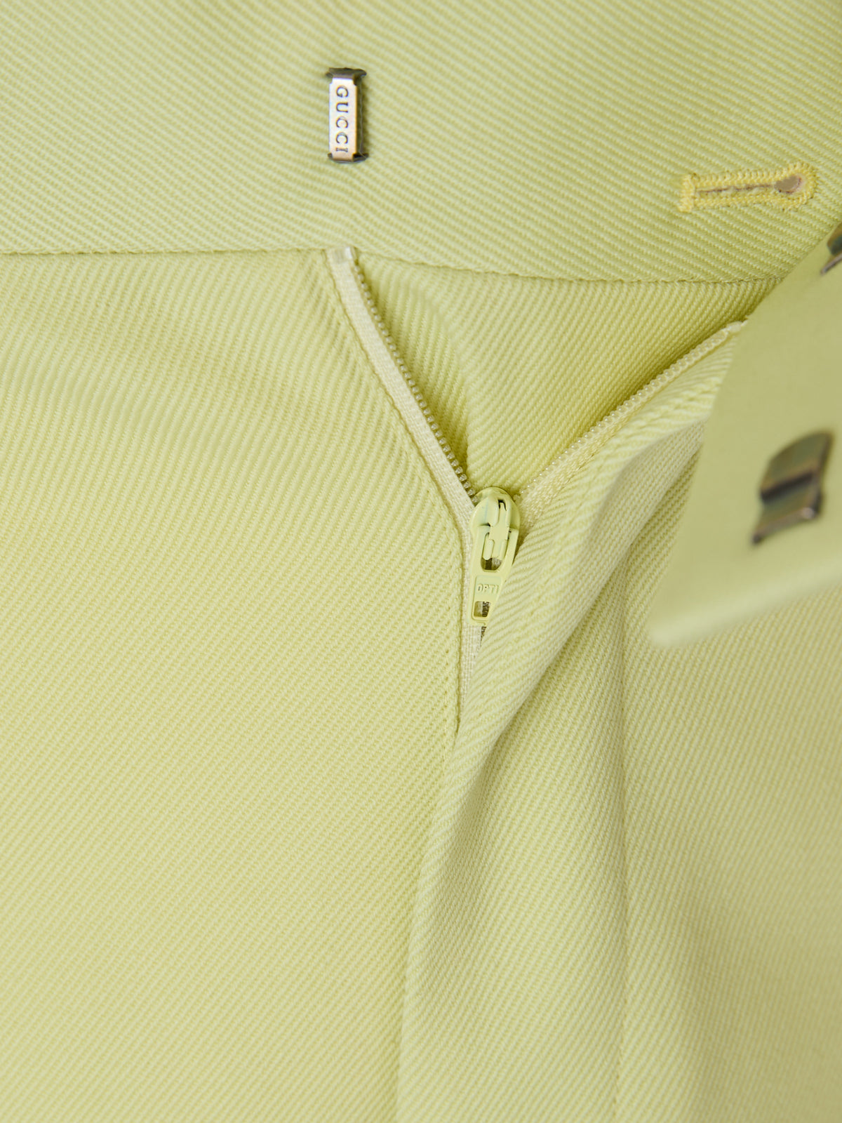 Lime Yellow Polyester Pants - ventzia