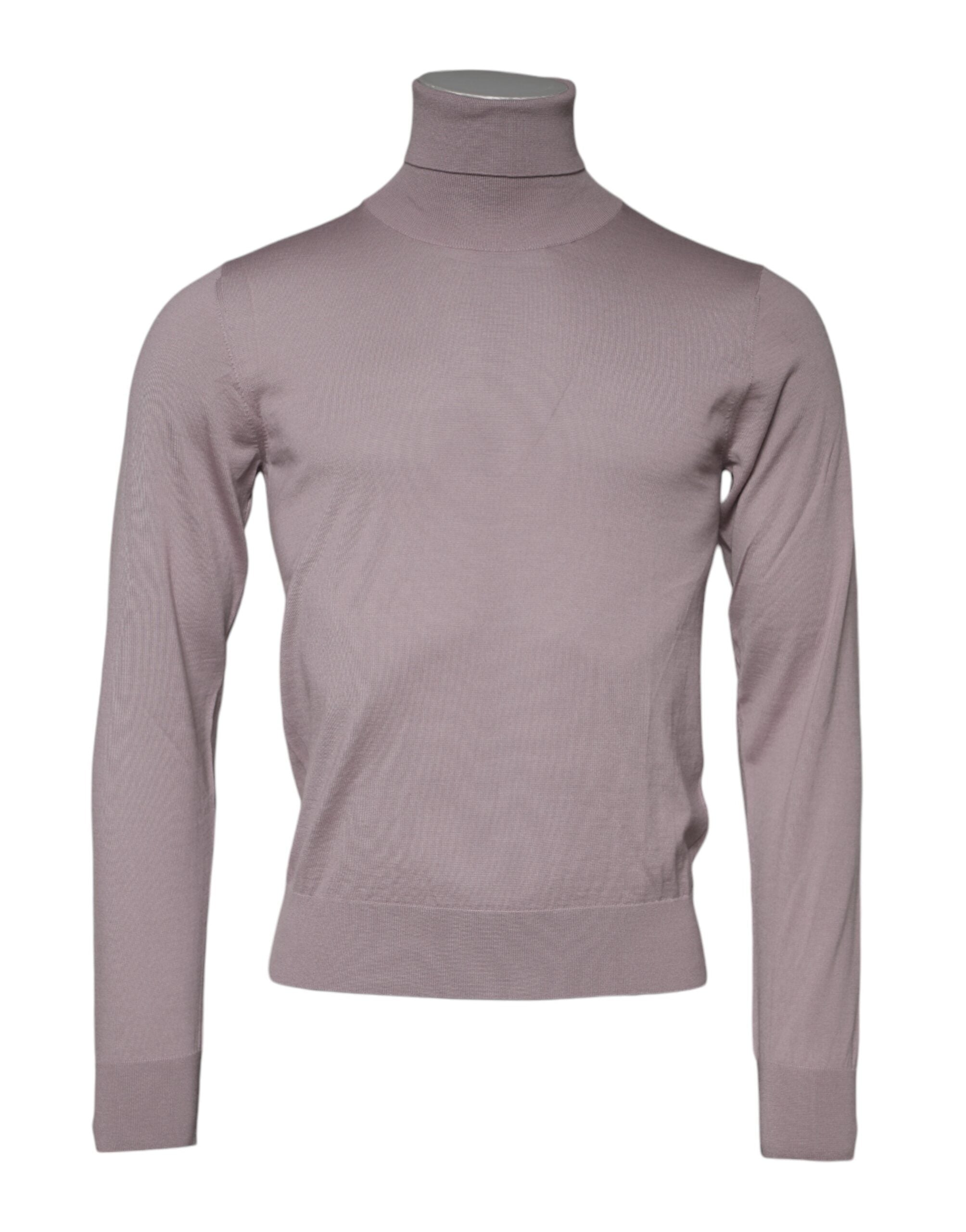 Brown Cashmere Knitted Men Pullover Sweater - ventzia