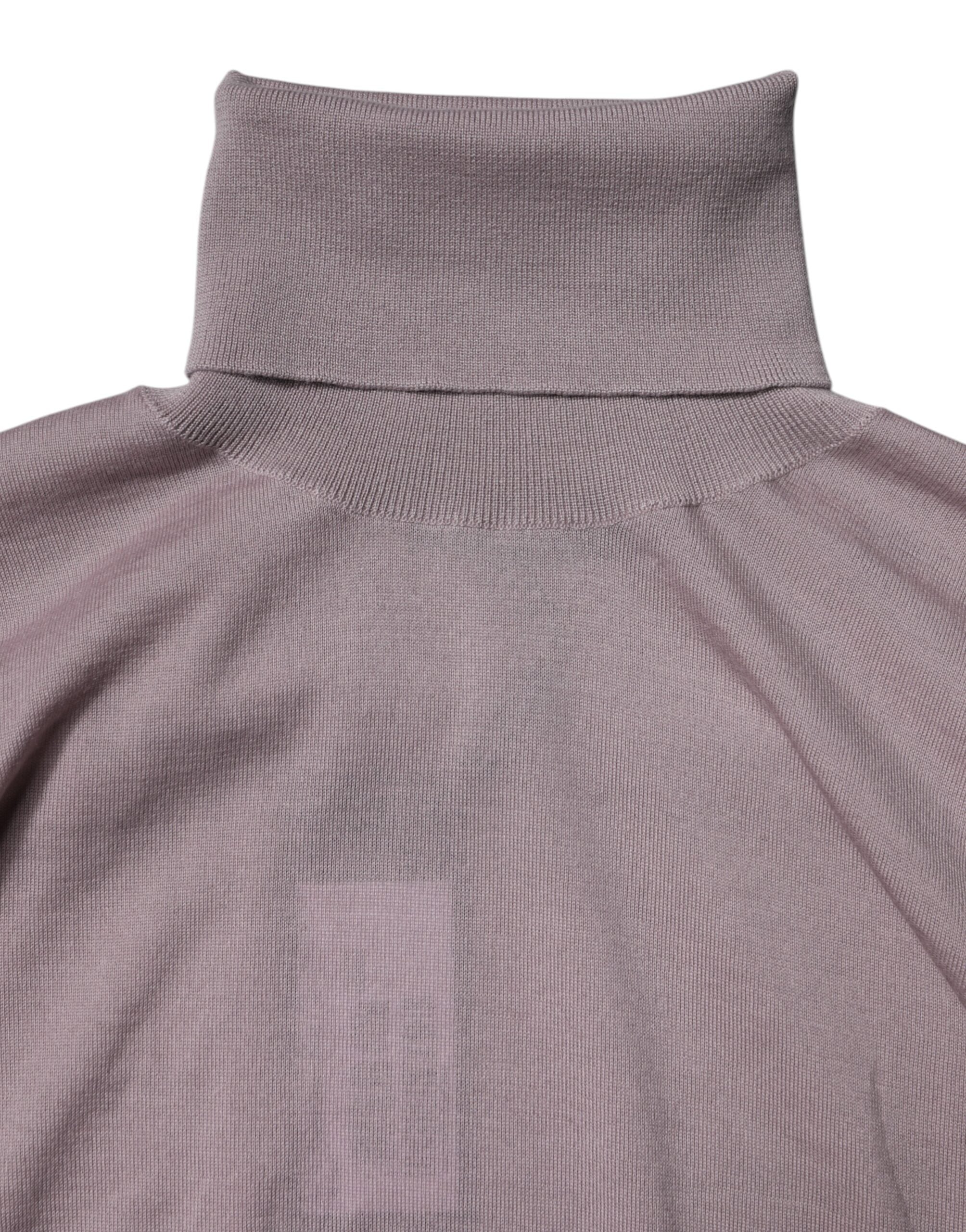 Brown Cashmere Knitted Men Pullover Sweater - ventzia