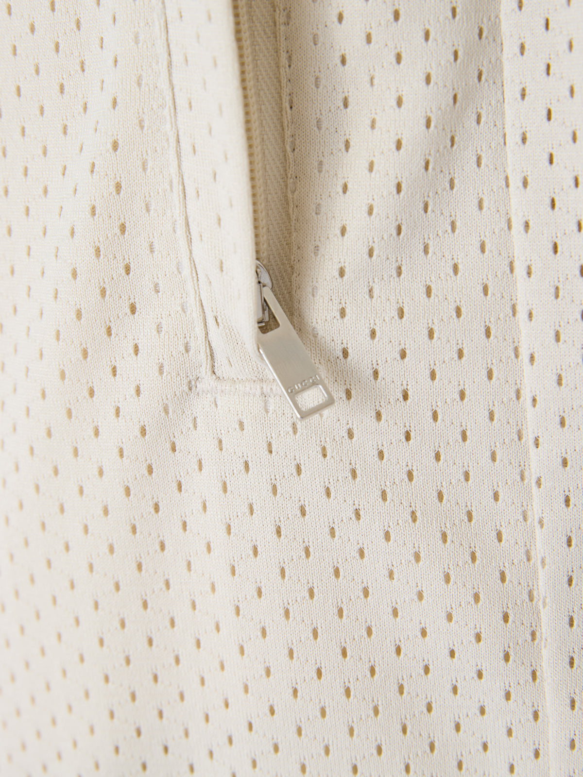 Cream polyester Logo Shorts - ventzia