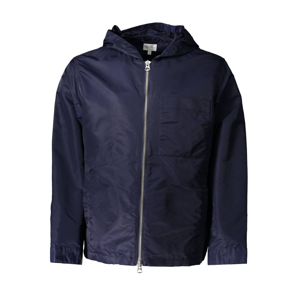 Blue Nylon Men Jacket - ventzia