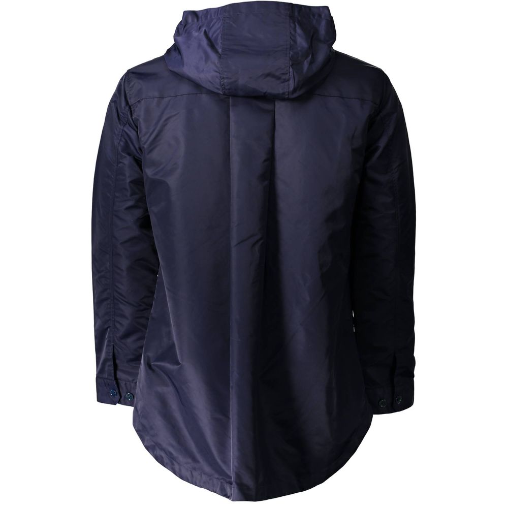Blue Nylon Men Jacket - ventzia