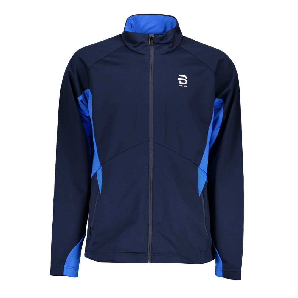 Blue Polyester Jacket - ventzia