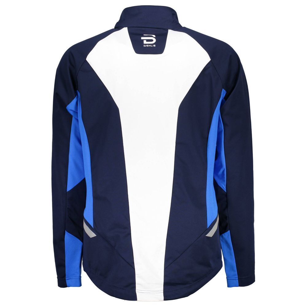 Blue Polyester Jacket - ventzia