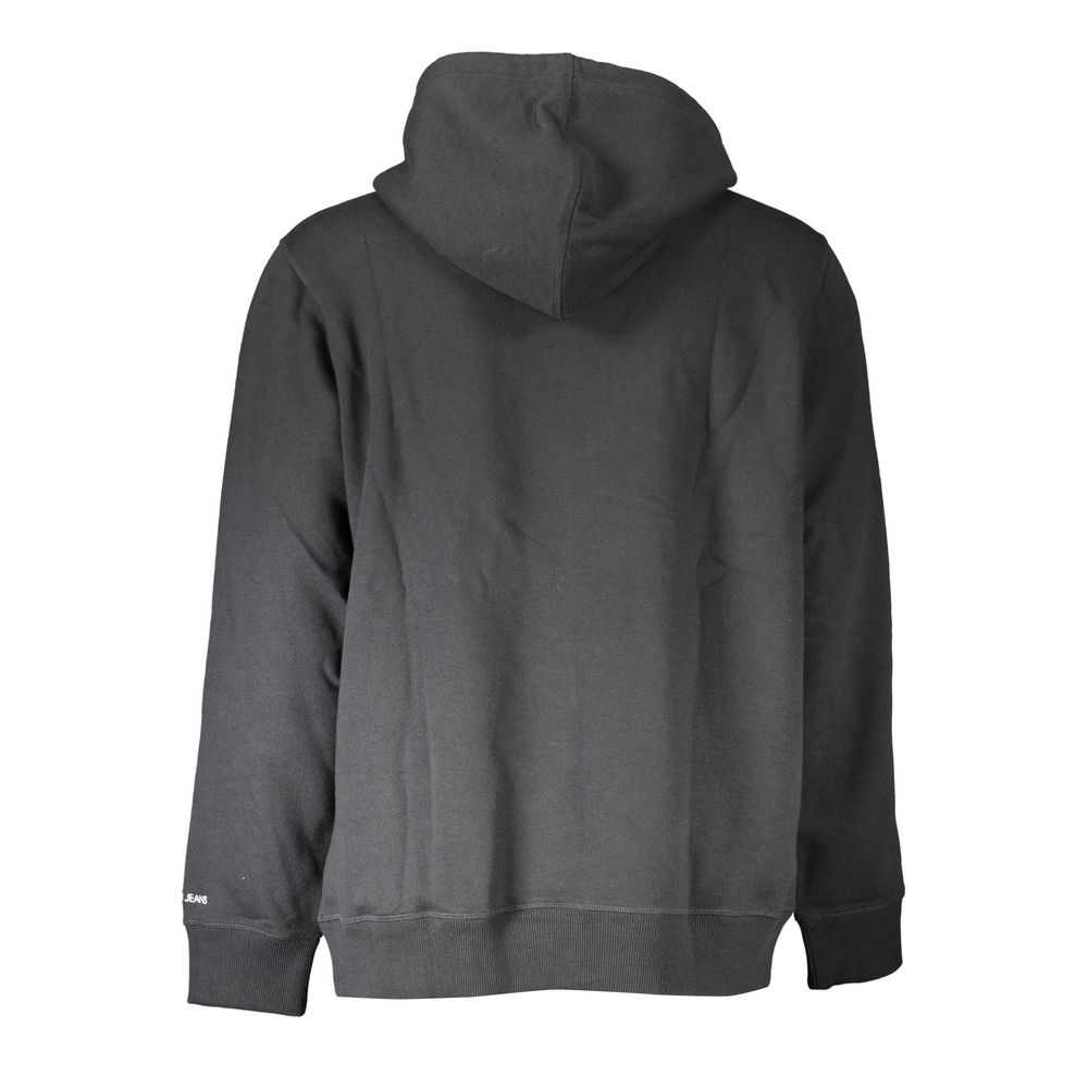Black Cotton Unisex Sweatshirt - ventzia