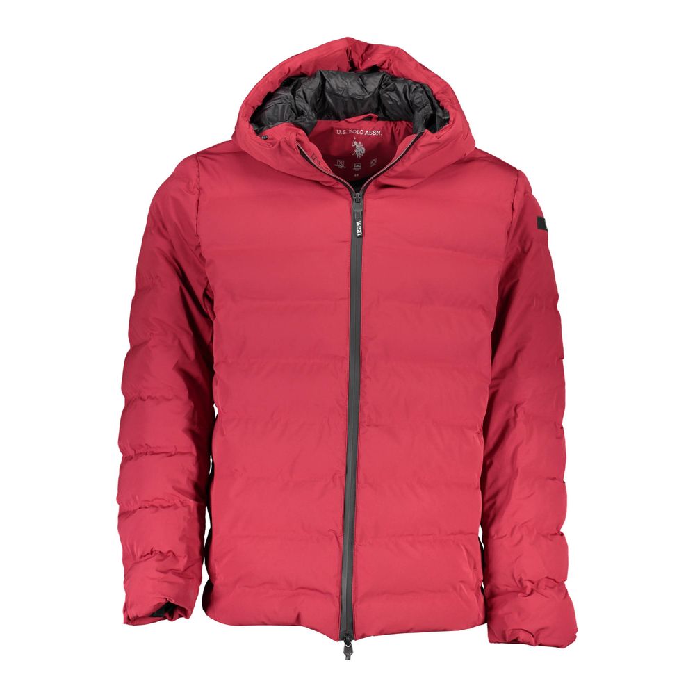 Red Polyamide Men Jacket - ventzia