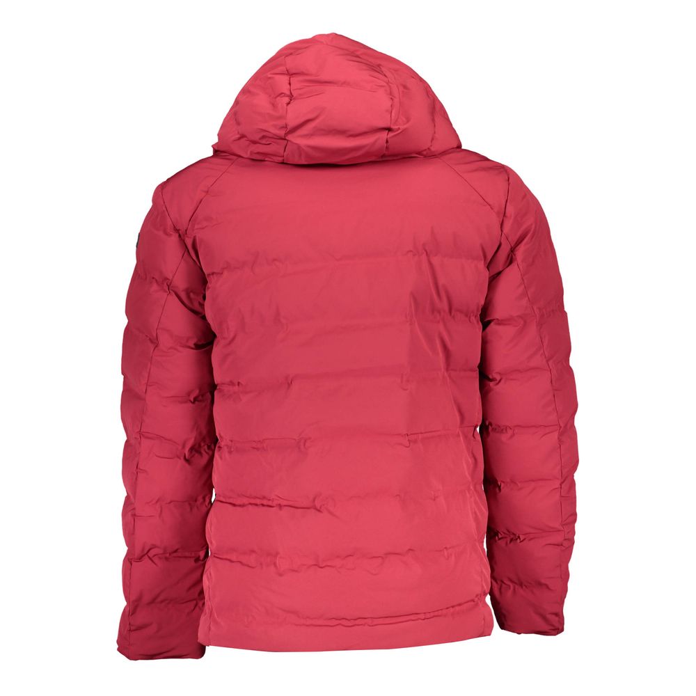 Red Polyamide Men Jacket - ventzia