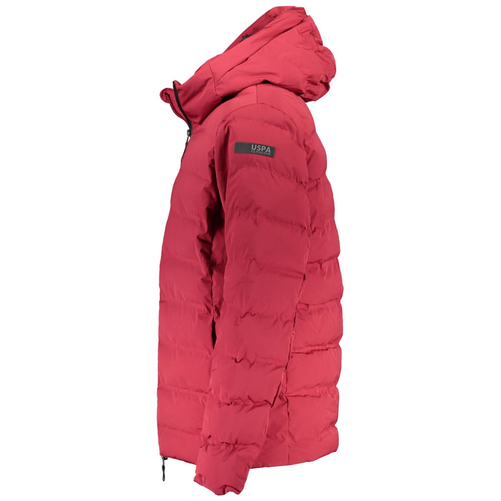 Red Polyamide Men Jacket - ventzia