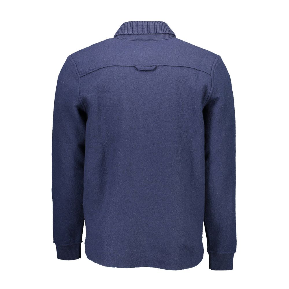Blue Wool Men Sweater - ventzia