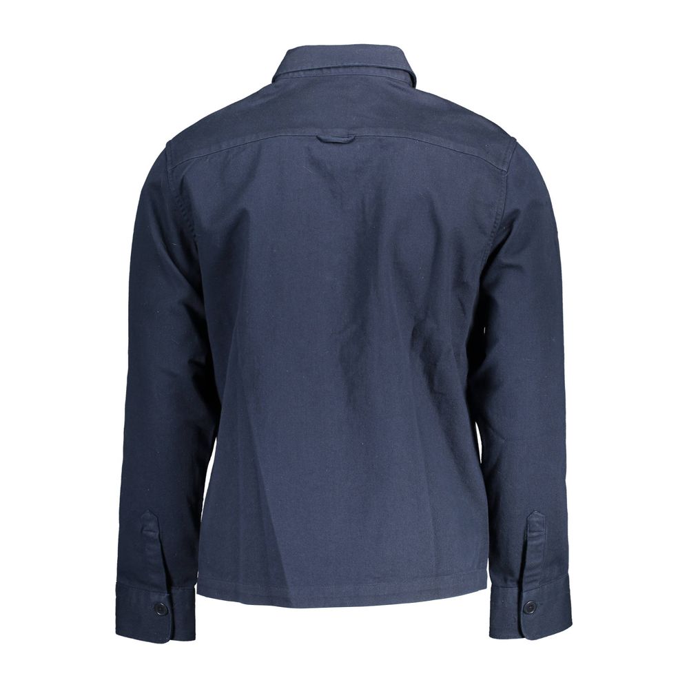 Blue Cotton Men Shirt - ventzia