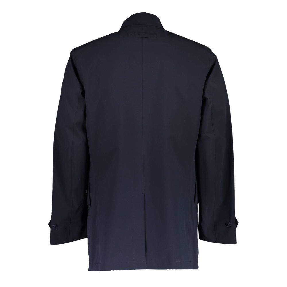 Blue Polyester Men Jacket - ventzia