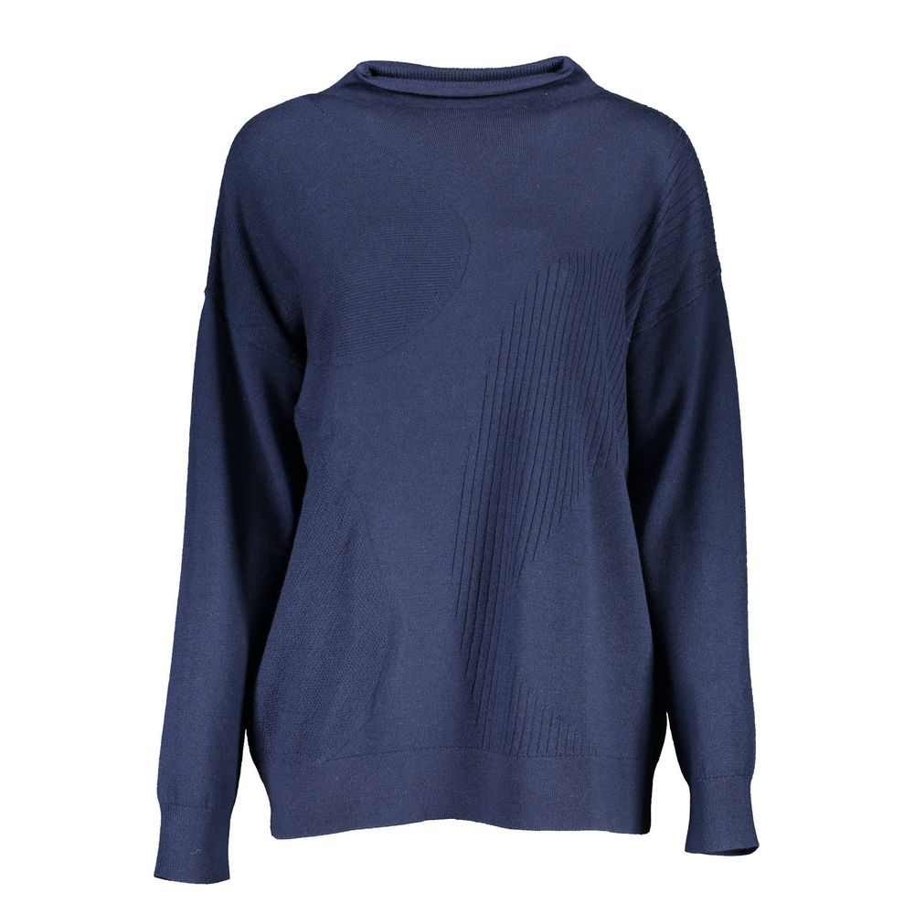 Blue Wool Sweater - ventzia