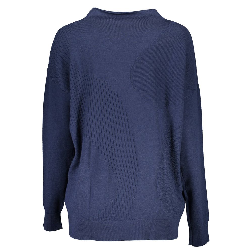 Blue Wool Sweater - ventzia