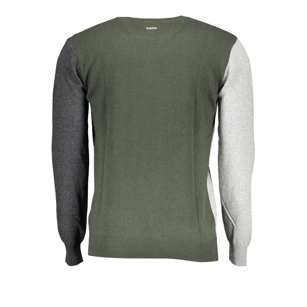 Gray Wool Men Sweater - ventzia