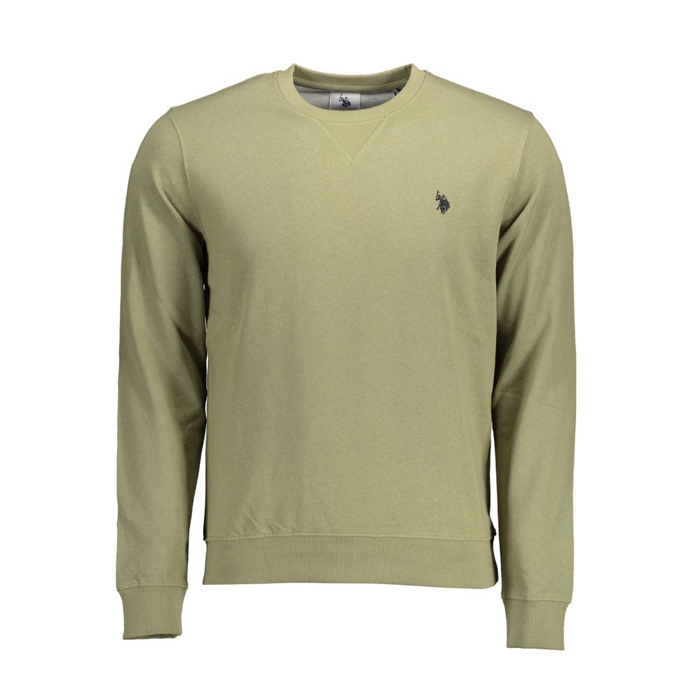Green Cotton Men Sweater - ventzia