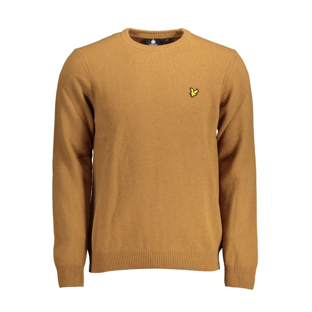 Brown Wool Men Sweater - ventzia