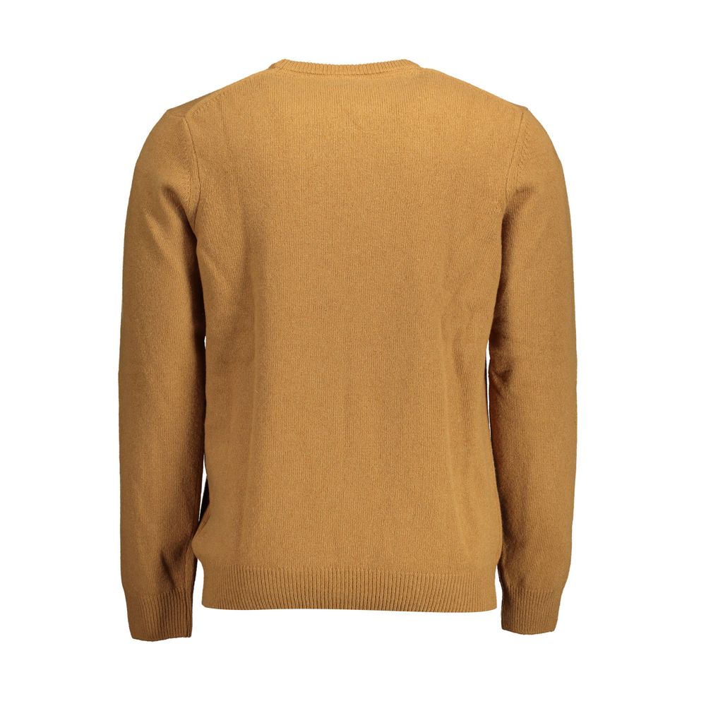 Brown Wool Men Sweater - ventzia