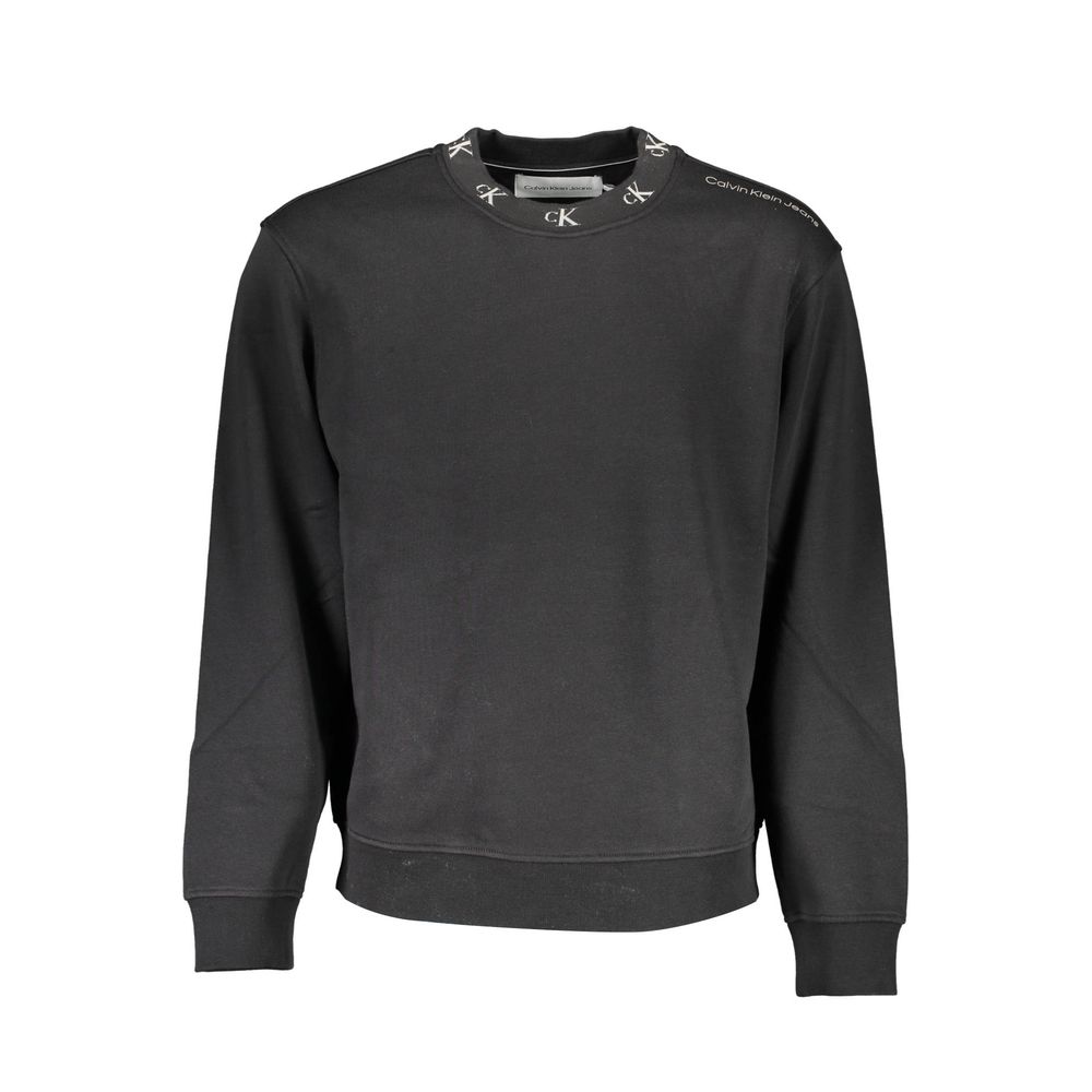 Black Cotton Men Sweater - ventzia