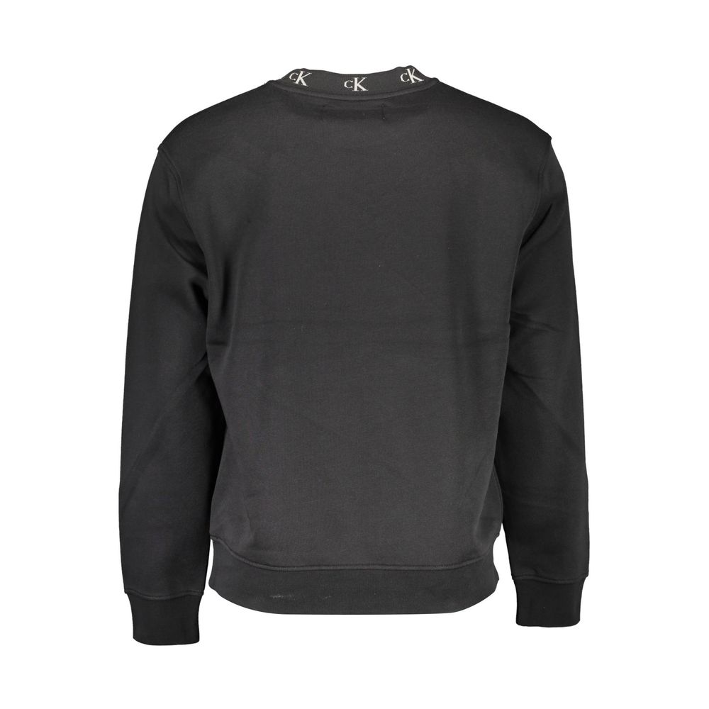 Black Cotton Men Sweater - ventzia
