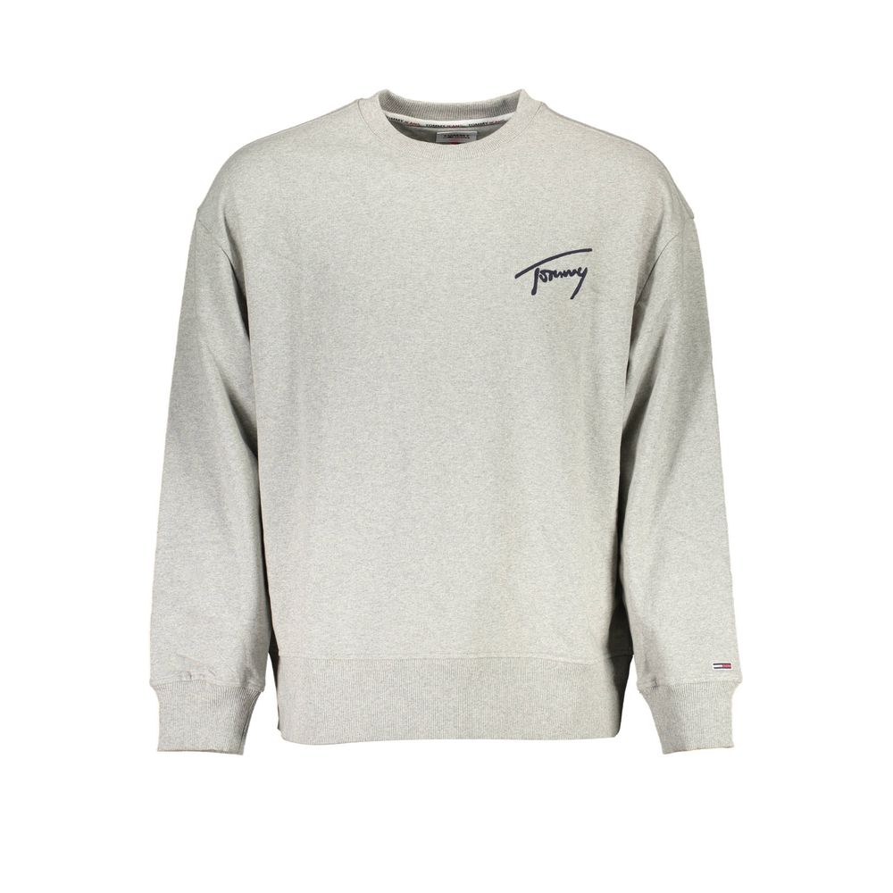 Gray Cotton Men Sweater - ventzia