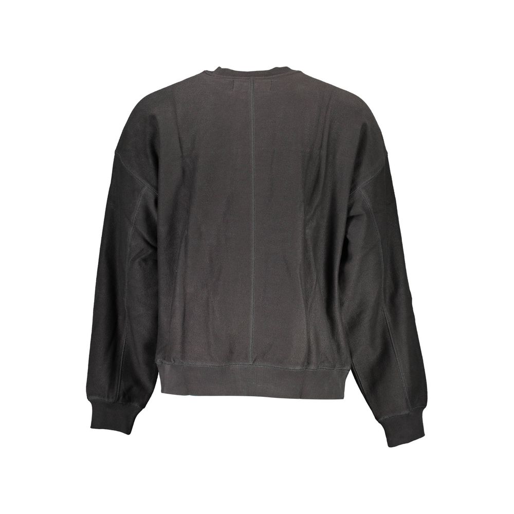 Black Cotton Men Sweater - ventzia