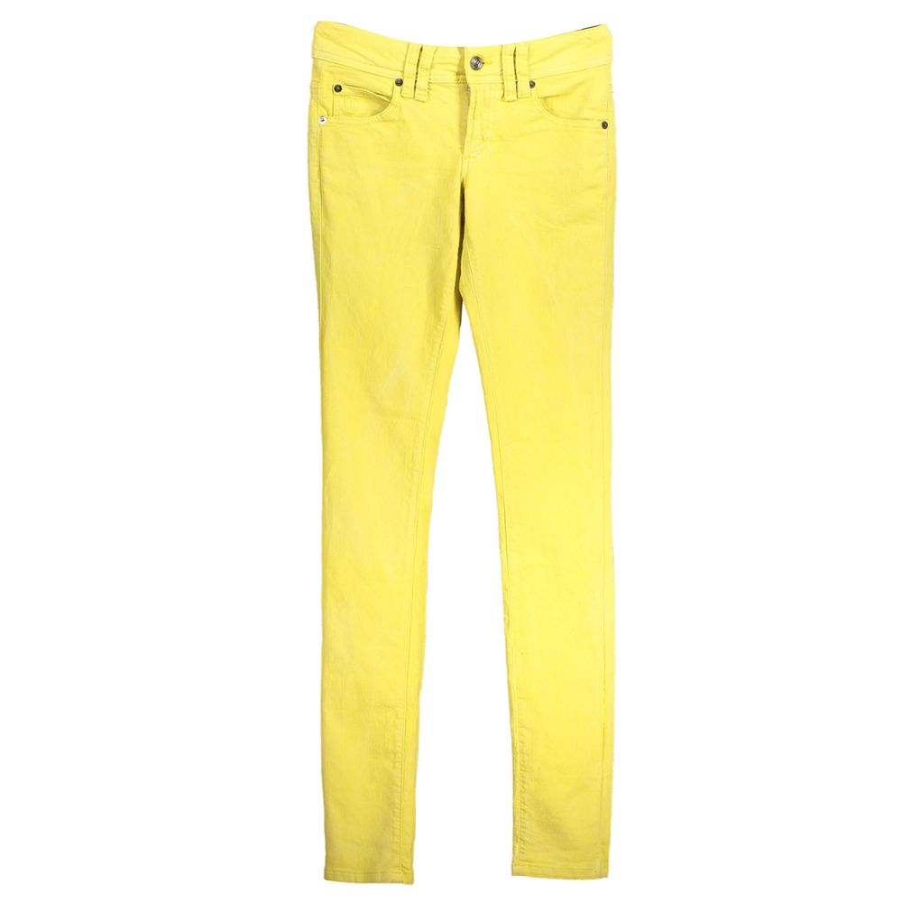 Yellow Cotton Jeans & Pant - ventzia