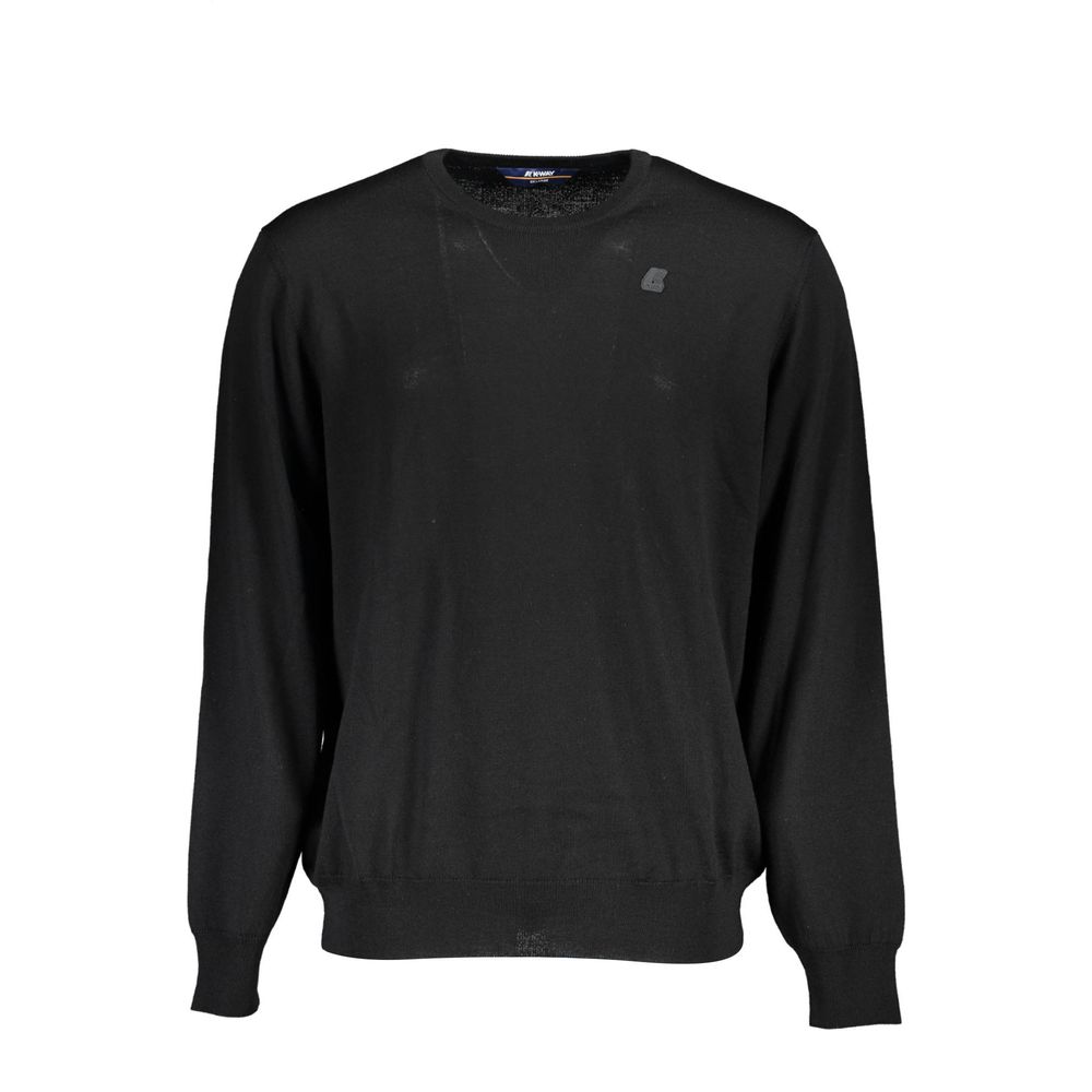 Black Wool Sweater - ventzia