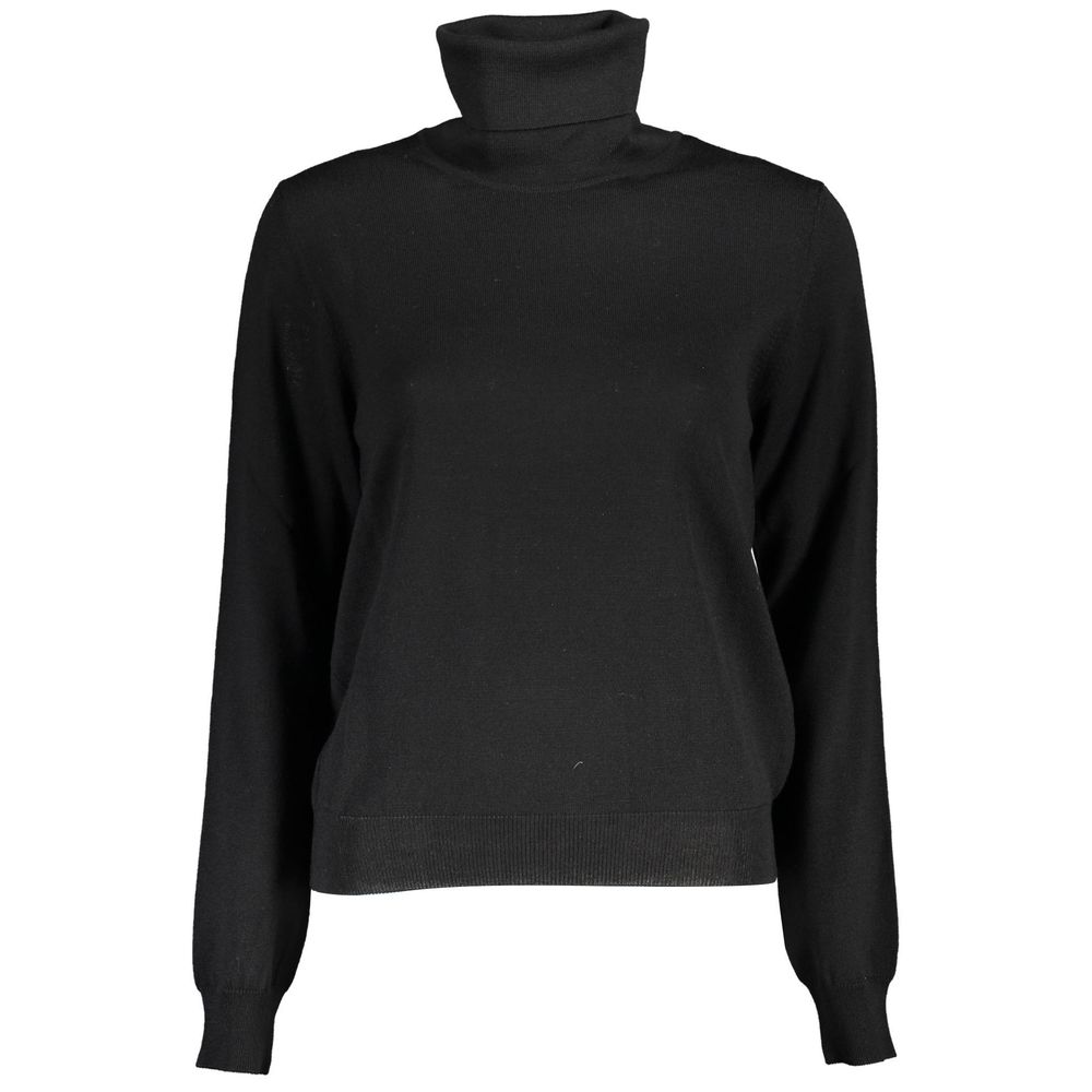 Black Wool Sweater - ventzia