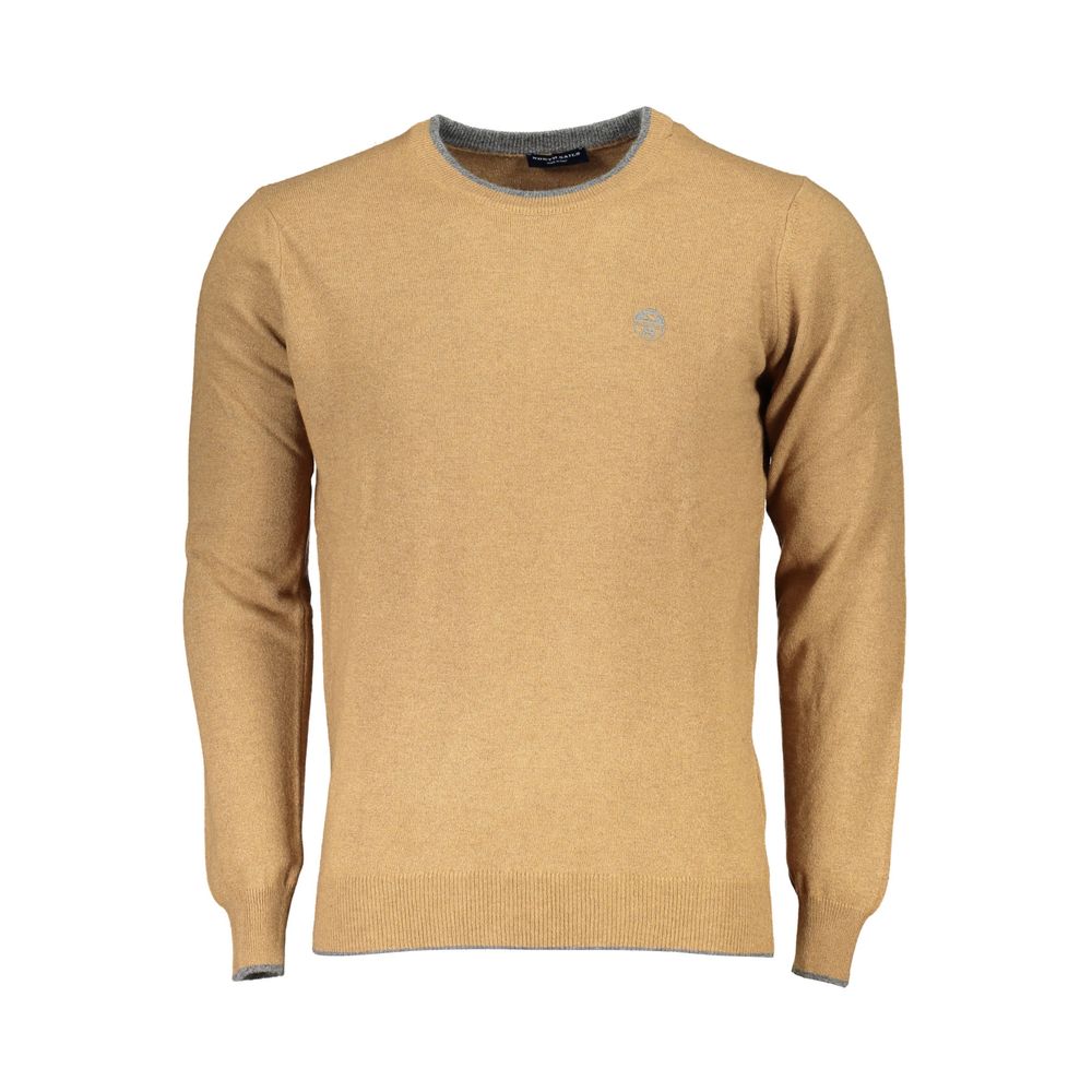 Brown Polyamide Men Sweater - ventzia