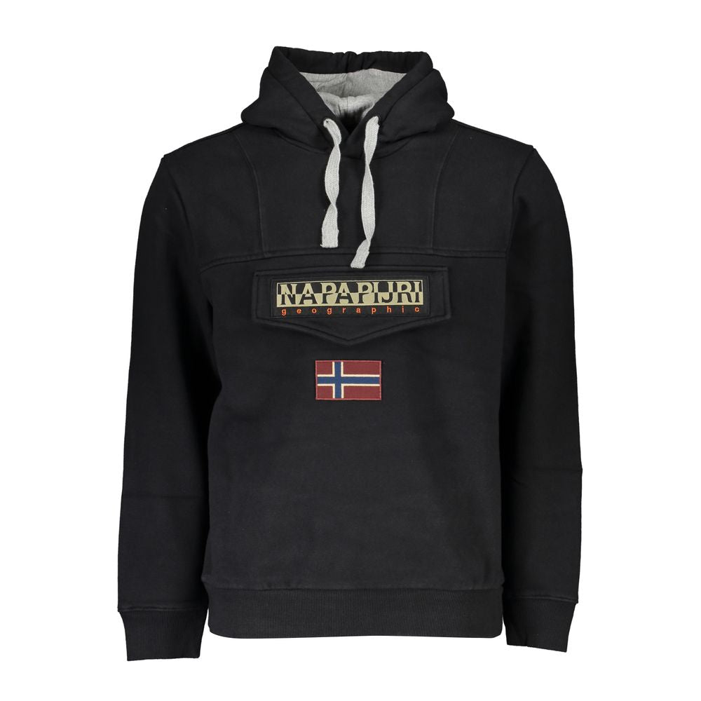 Black Cotton Men Sweater - ventzia