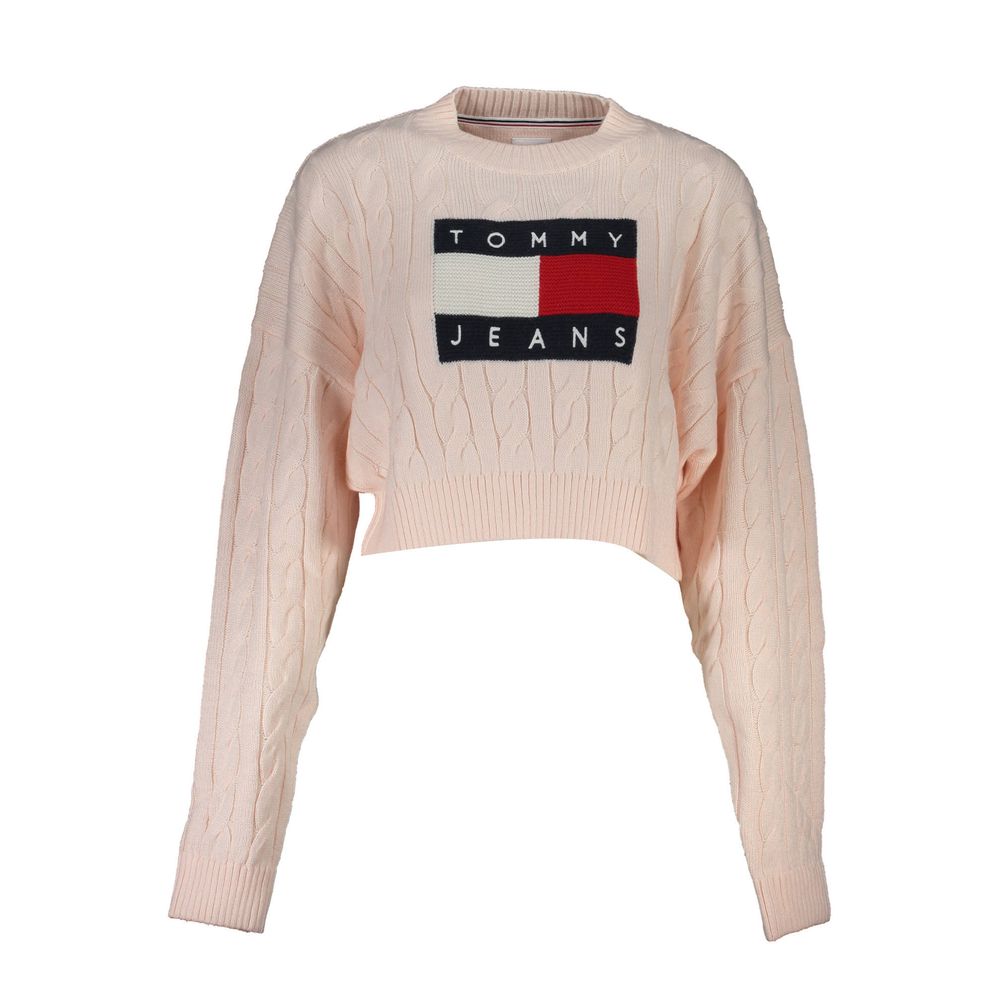 Pink Polyester Women Sweater - ventzia