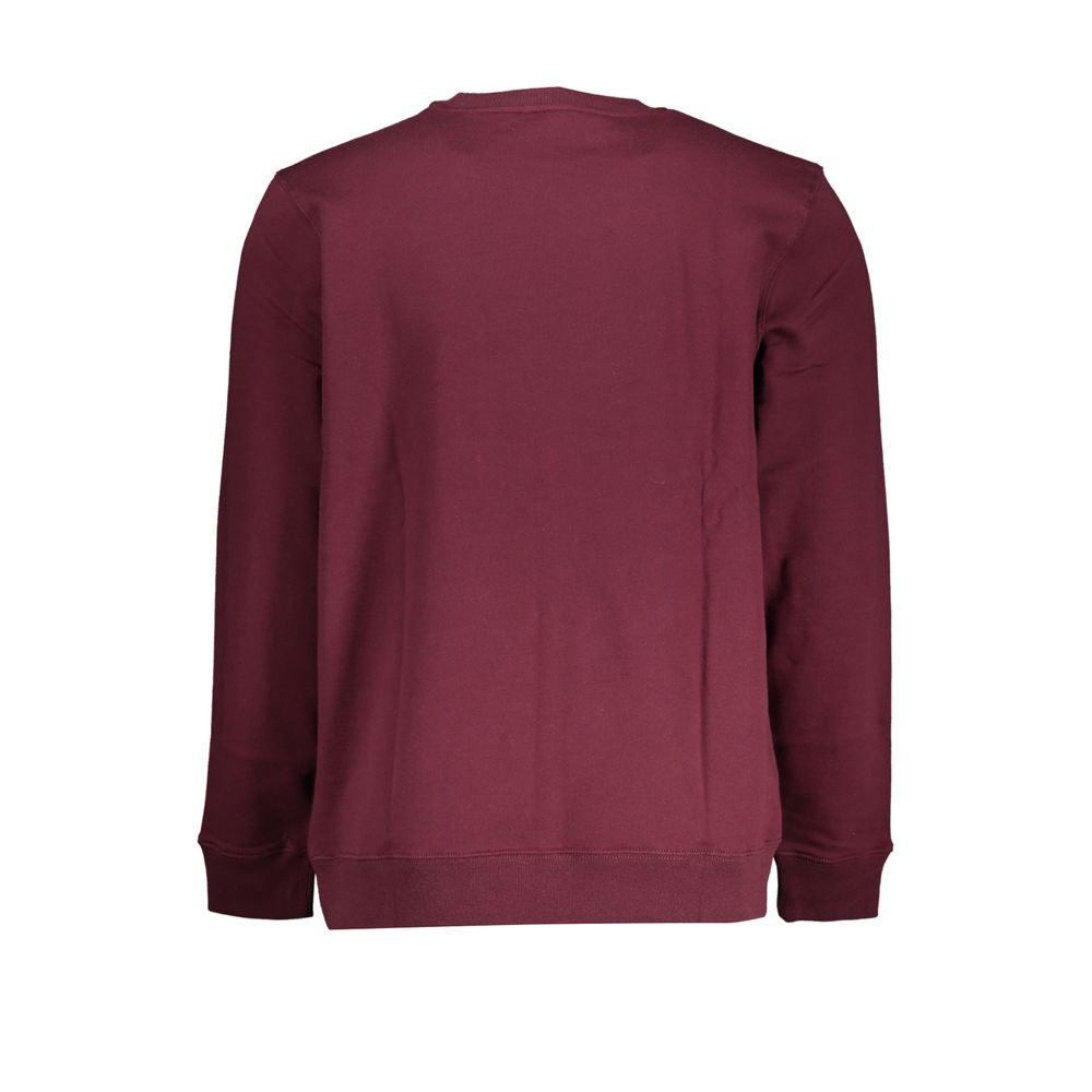 Red Cotton Men Sweater