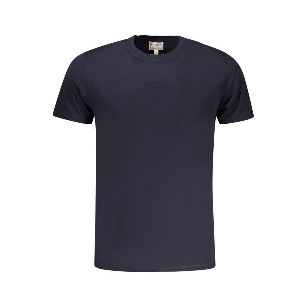 Blu Cotton Men T-Shirt - ventzia