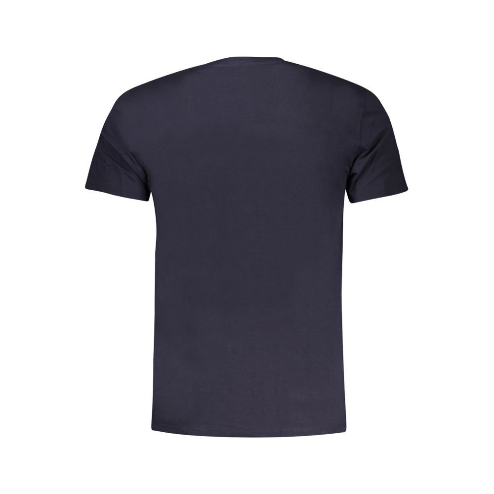 Blu Cotton Men T-Shirt - ventzia
