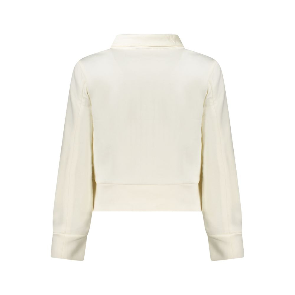 White Polyester Sweatshirt