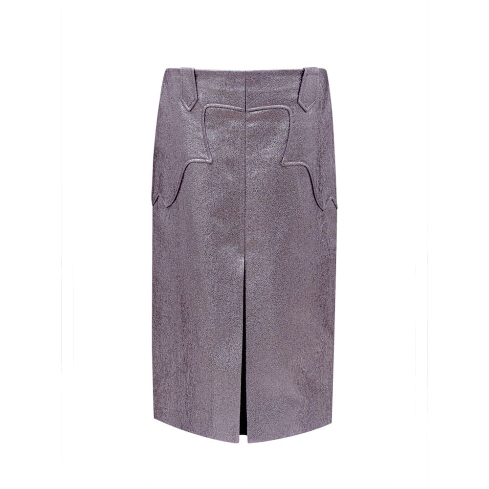 Purple Polyamide Skirt - ventzia