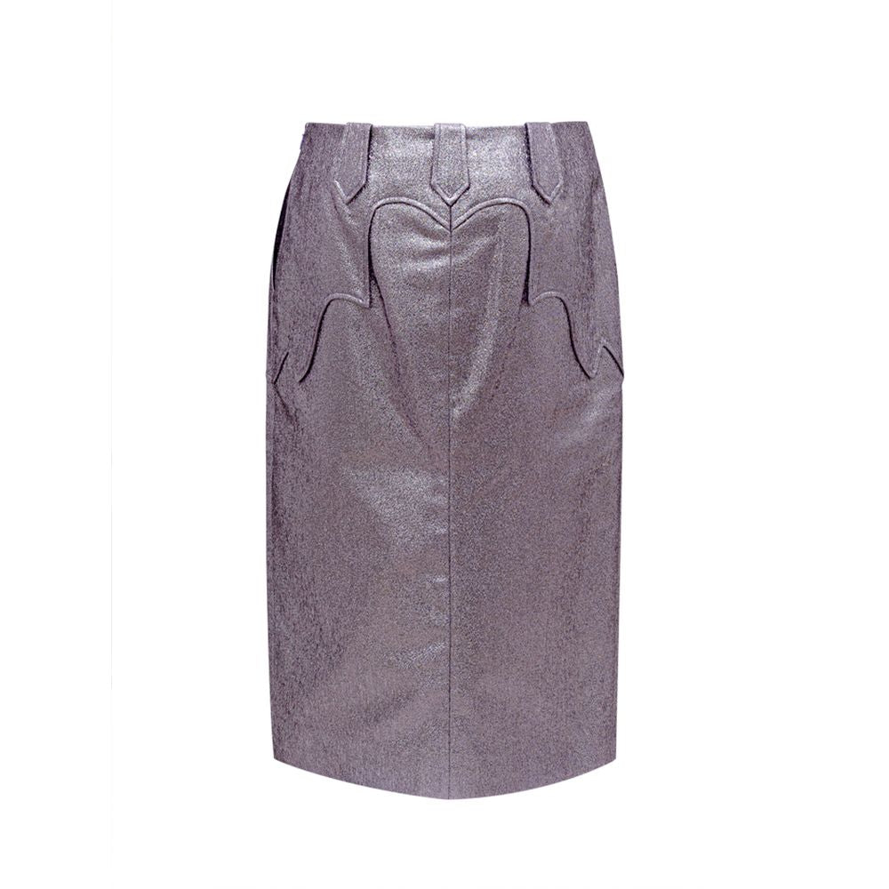 Purple Polyamide Skirt - ventzia