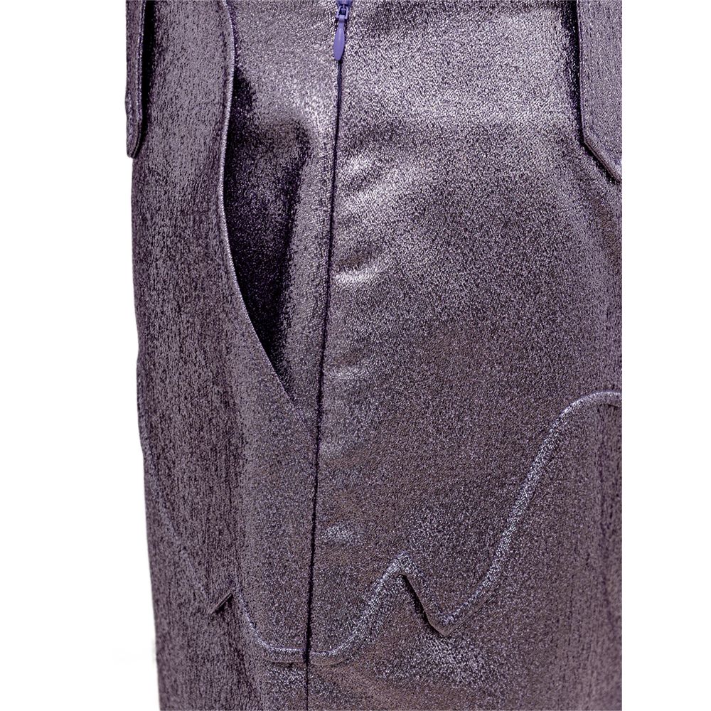 Purple Polyamide Skirt - ventzia