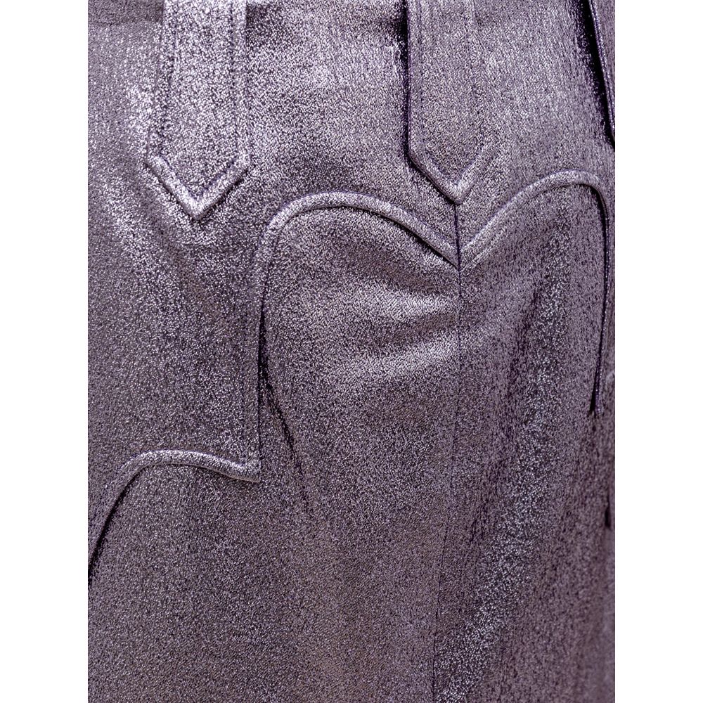 Purple Polyamide Skirt - ventzia