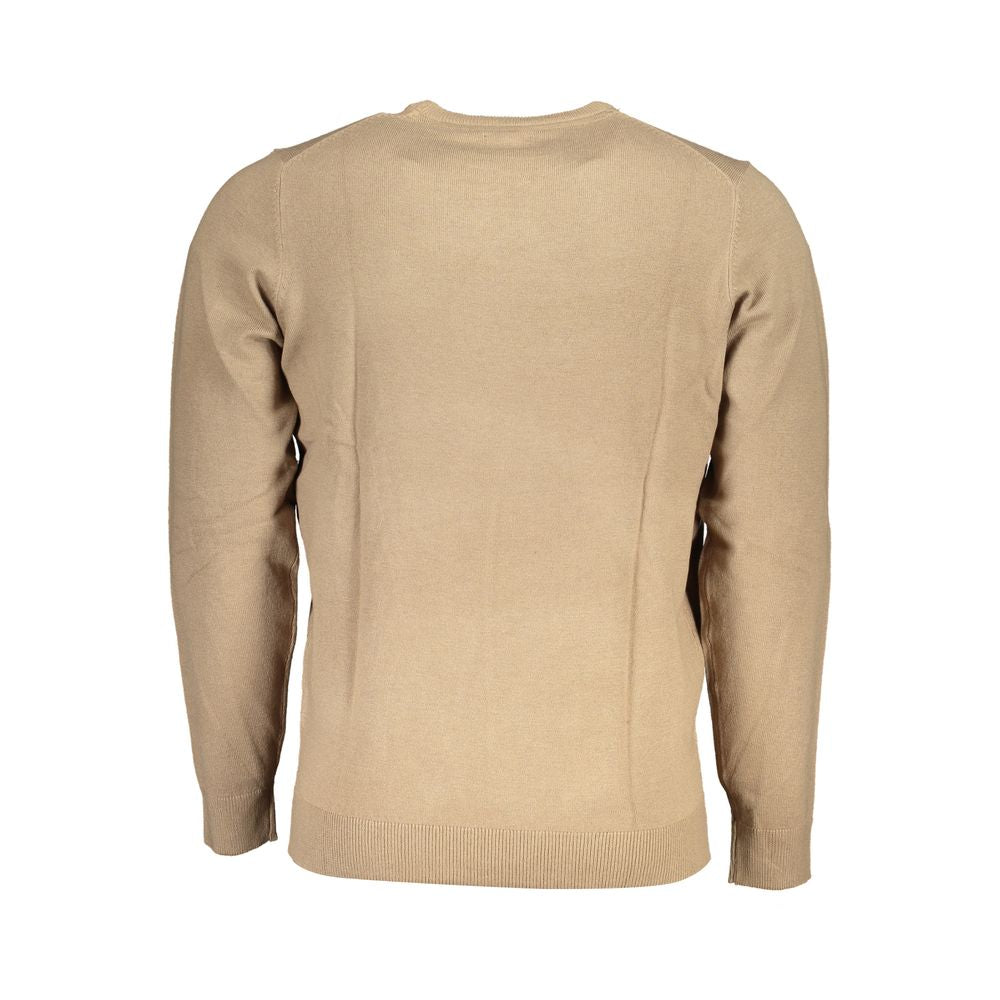 Brown Fabric Sweater - ventzia