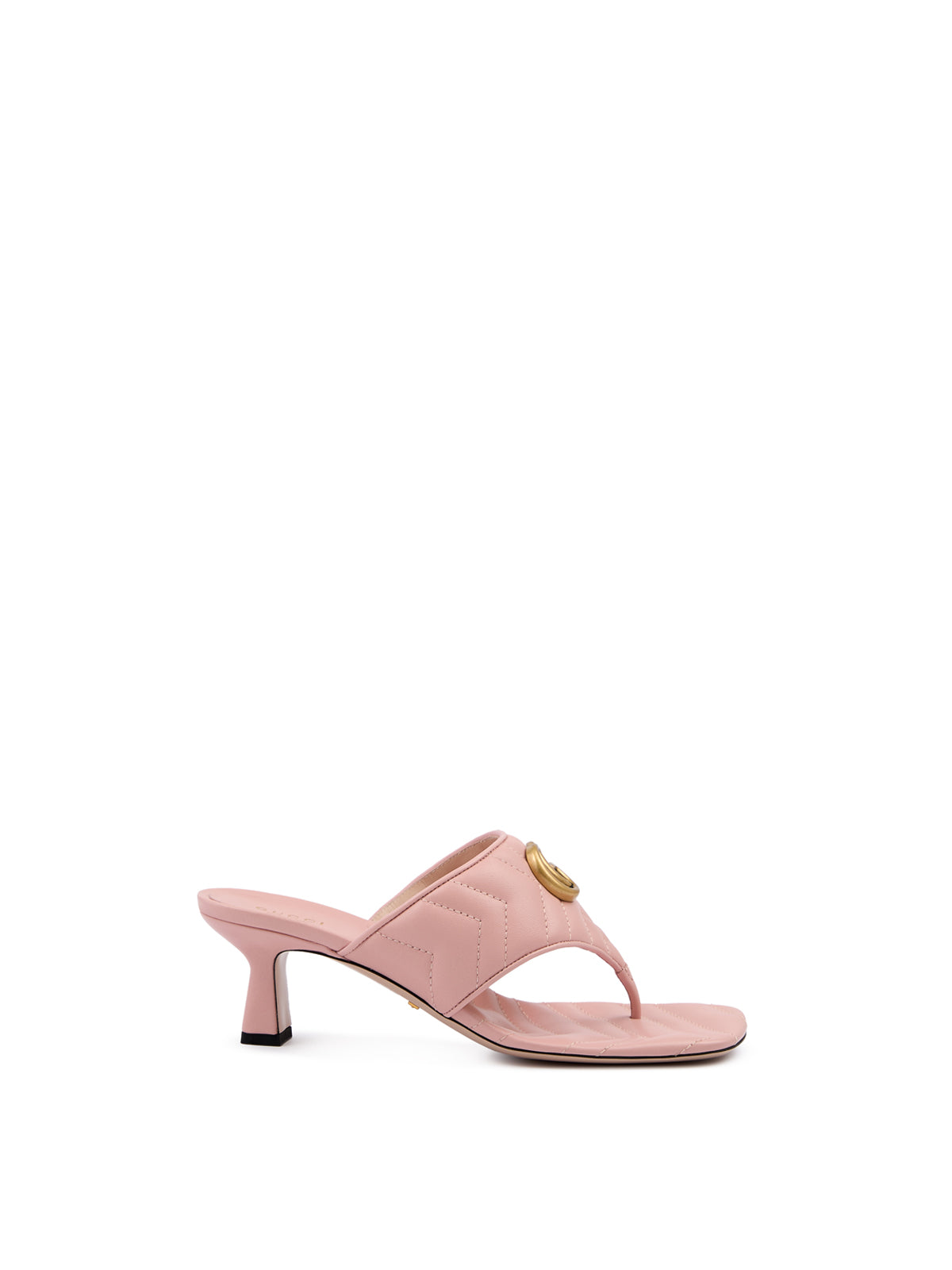 Mystic Pink Nappa Charlotte Leather Sandals - ventzia